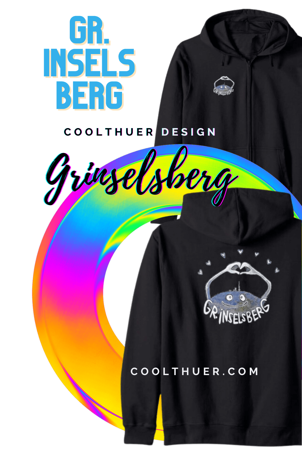Inselsberg Hoodie, Gr Inselsberg&nbsp;Zeichnung