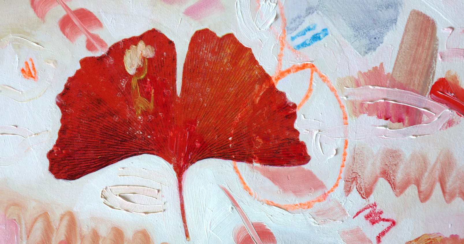 Ginkgo, Mischtechnik, Atelier Susanne Wawra