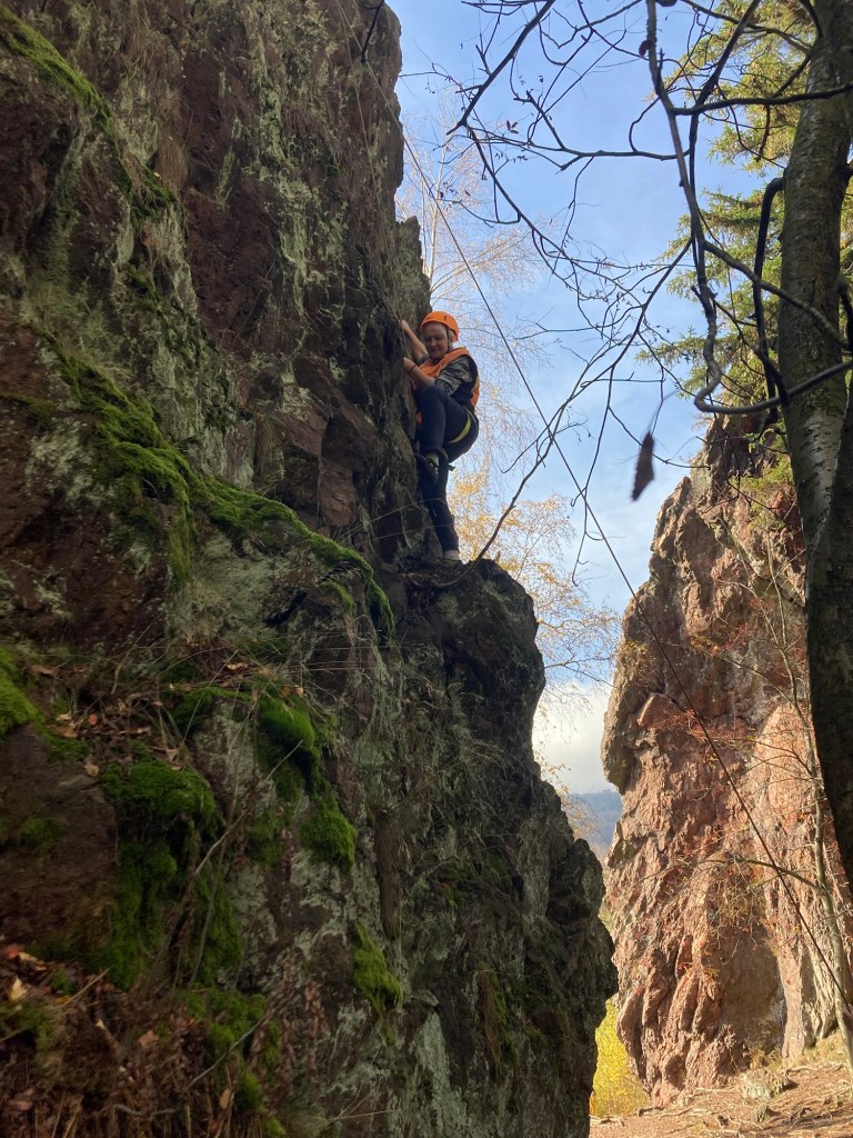 Klettern Roter Turm Lauchagrund, Kletterkurs
