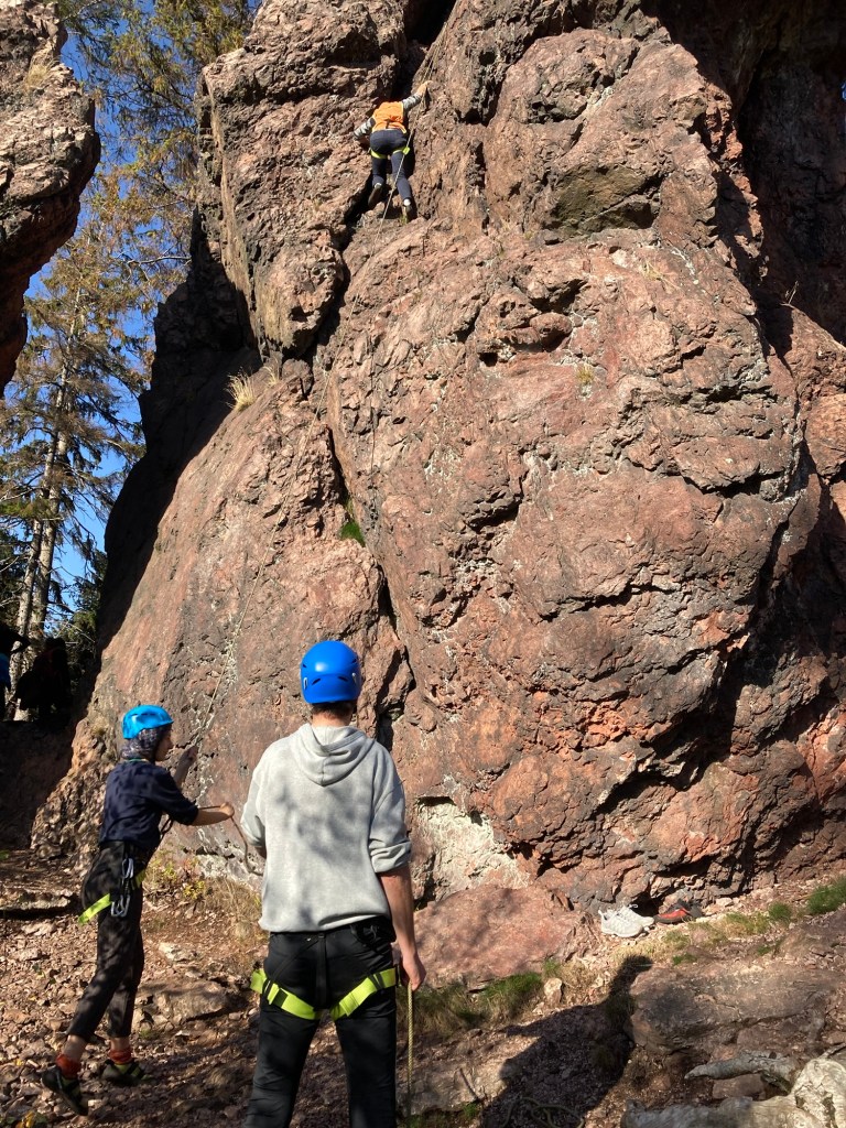 Klettern Roter Turm Lauchagrund, Kletterkurs