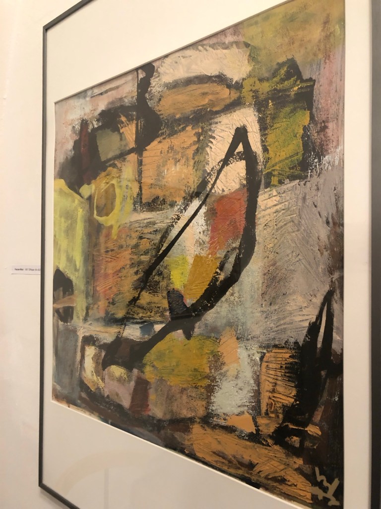 Siegfried Böhning, Schloss Dryburg, 2025, Werk Frischer Wind, 1997, Öl auf Papier