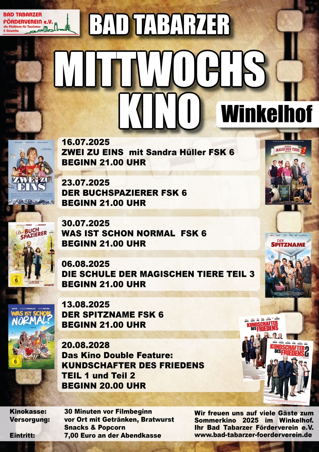 Kinosommer Winkelhof Sommerkino Bad Tabarz 2025 Programm
