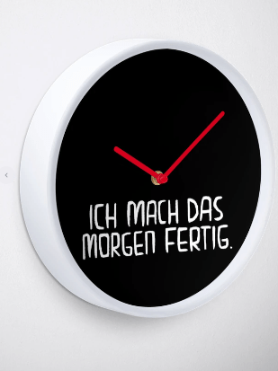 Ich mach das morgen fertig. Klassiker der Heimwerker-Ausreden. Morgen ist schließlich auch noch ein Tag.