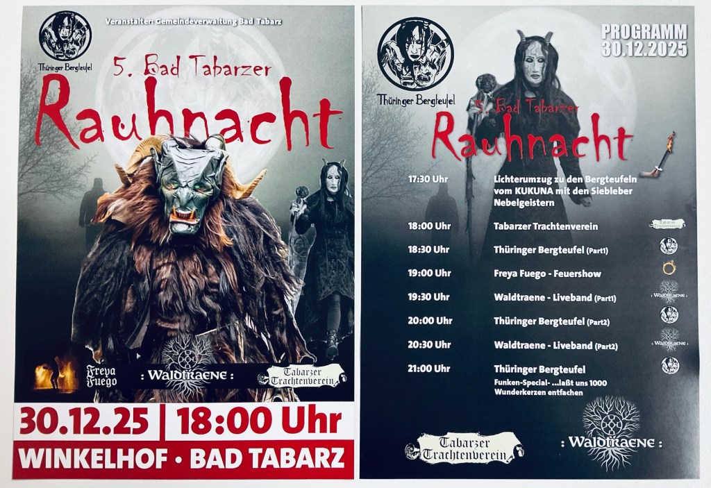 Bad Tabarzer Rauhnacht 2025 Flyer