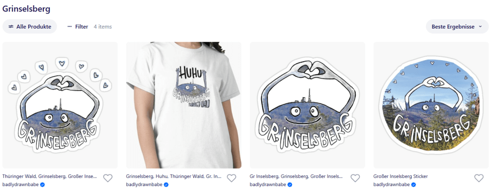 Grinselsberg Gr Inselsberg by badlydrawnbabe im redbubble shop